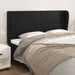 King Size Headboard With Ears Black 203x23x118/128 Cm Faux