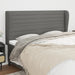 King Size Headboard With Ears Dark Grey 163x23x118/128 Cm
