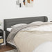 King Size Headboard With Ears Dark Grey 163x23x78/88 Cm