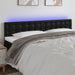 King Size Led Headboard Black 200x5x78/88 Cm Faux Leather