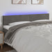 King Size Led Headboard Dark Grey 200x5x78/88 Cm Velvet