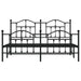 King Size Metal Bed Frame with Headboard and Footboard