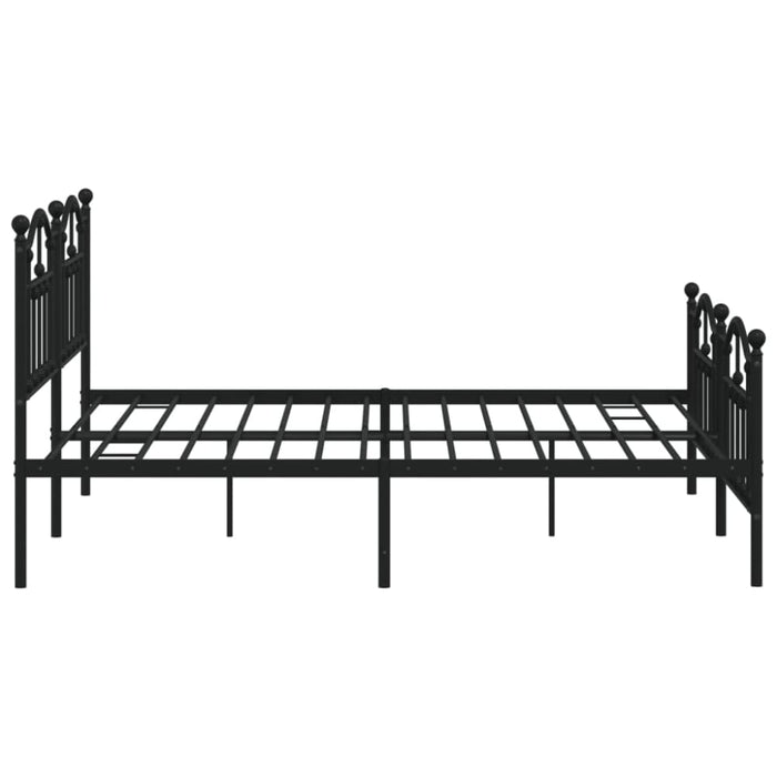 King Size Metal Bed Frame with Headboard and Footboard