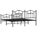 King Size Metal Bed Frame with Headboard and Footboard
