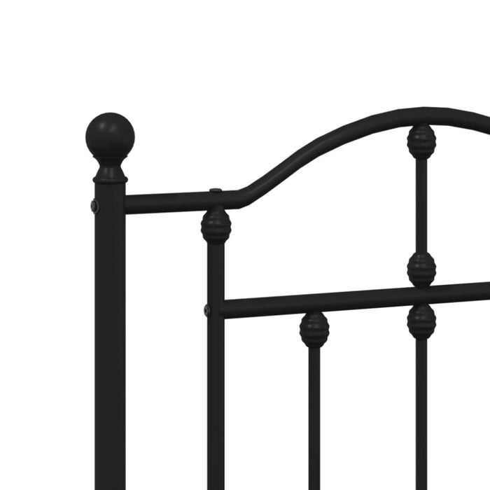 King Size Metal Bed Frame with Headboard and Footboard