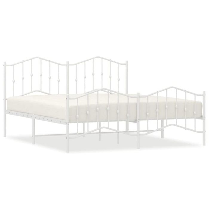 King Size Metal Bed Frame with Headboard