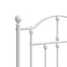 King Size Metal Bed Frame with Headboard White 183x203 Cm