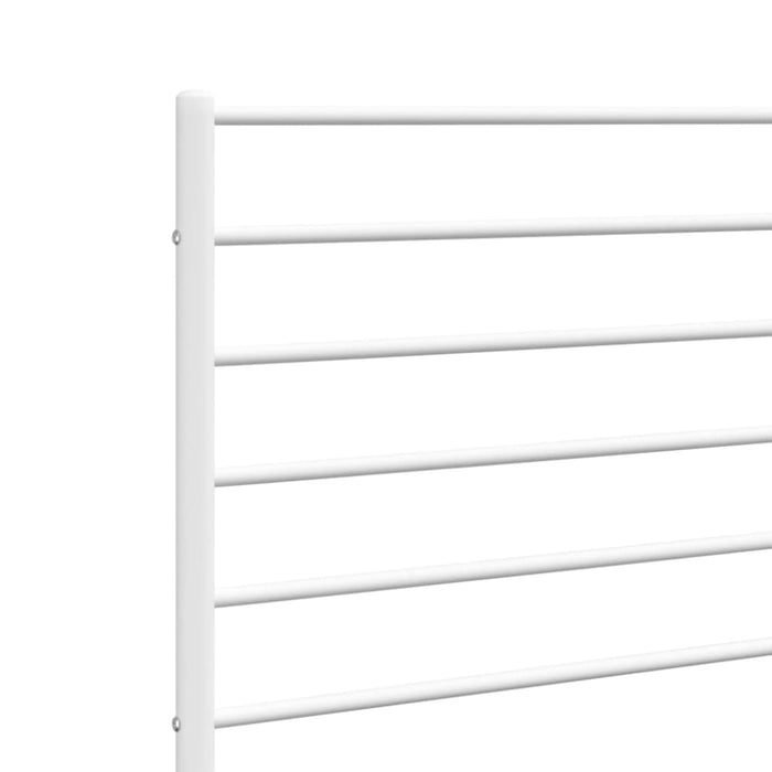 King Size Metal Headboard White 183 Cm Tpxaba