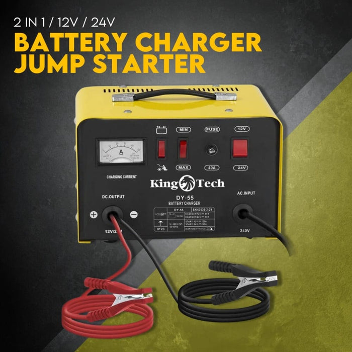 Kingtech 2in1 Battery Charger Jump Starter New Dual Heavy