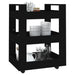 Kitchen Trolley Black 60x45x80 Cm Engineered Wood Nolnoi