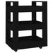 Kitchen Trolley Black 60x45x80 Cm Engineered Wood Nolnoi
