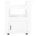 Kitchen Trolley Glossy Look White 60x45x80 Cm Engineered