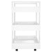 Kitchen Trolley White 60x45x80 Cm Engineered Wood Nolnol