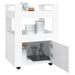 Kitchen Trolley White 60x45x80 Cm Engineered Wood Nolnxa