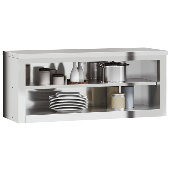 Kitchen Wall Cabinet With Shelf Stainless Steel Tilaap
