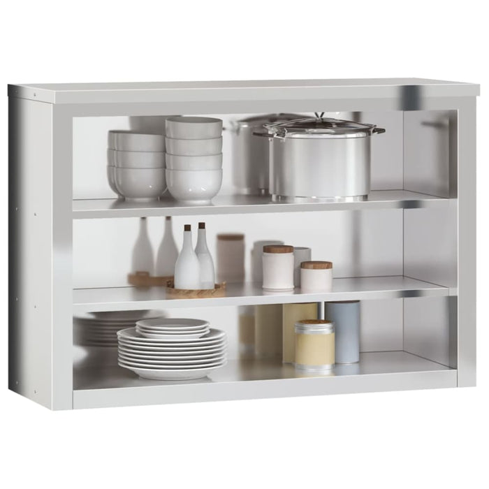 Kitchen Wall Cabinet With Shelves Stainless Steel Tilaai