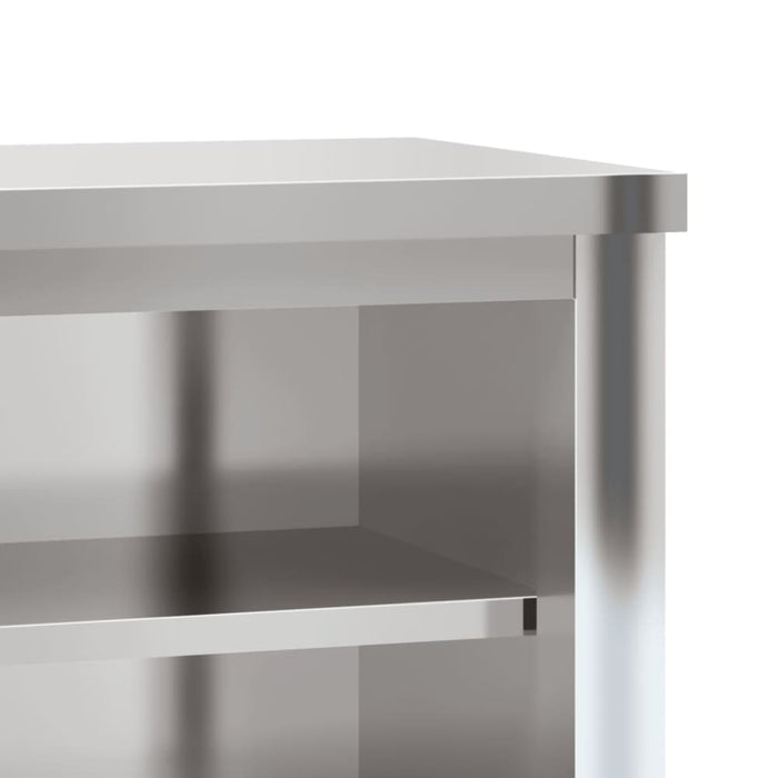 Kitchen Wall Cabinet with Shelves Stainless Steel Tilaai
