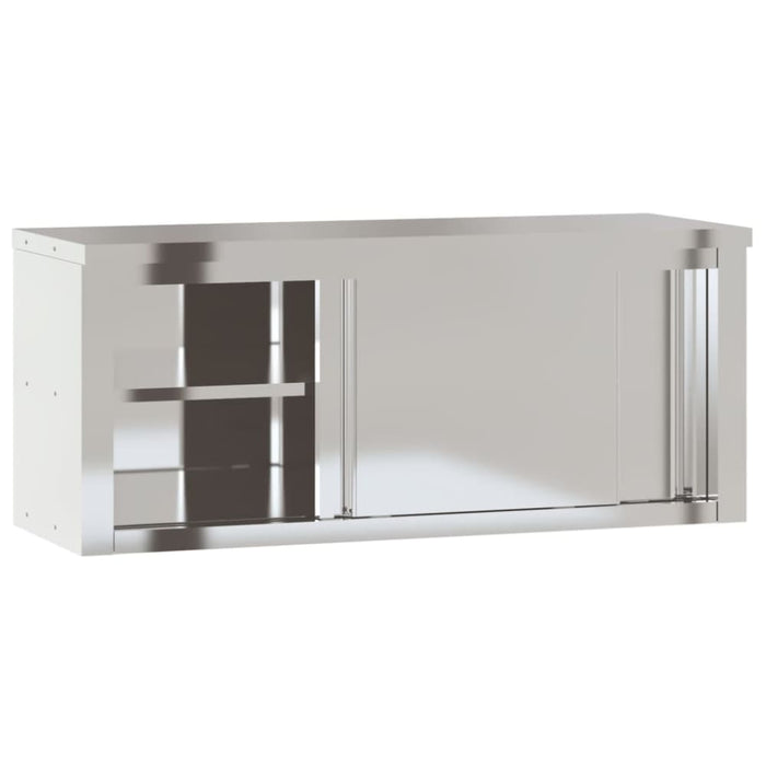 Kitchen Wall Cabinet With Sliding Doors Stainless Steel