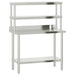 Kitchen Work Table With Overshelf 110x55x150 Cm Stainless