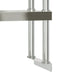 Kitchen Work Table With Overshelf 110x55x150 Cm Stainless