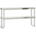 Kitchen Work Table With Overshelf 110x55x150 Cm Stainless
