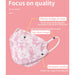 Kn95 Filtering 4 Layers Ladies Printed Mask 10 Pack Pink w