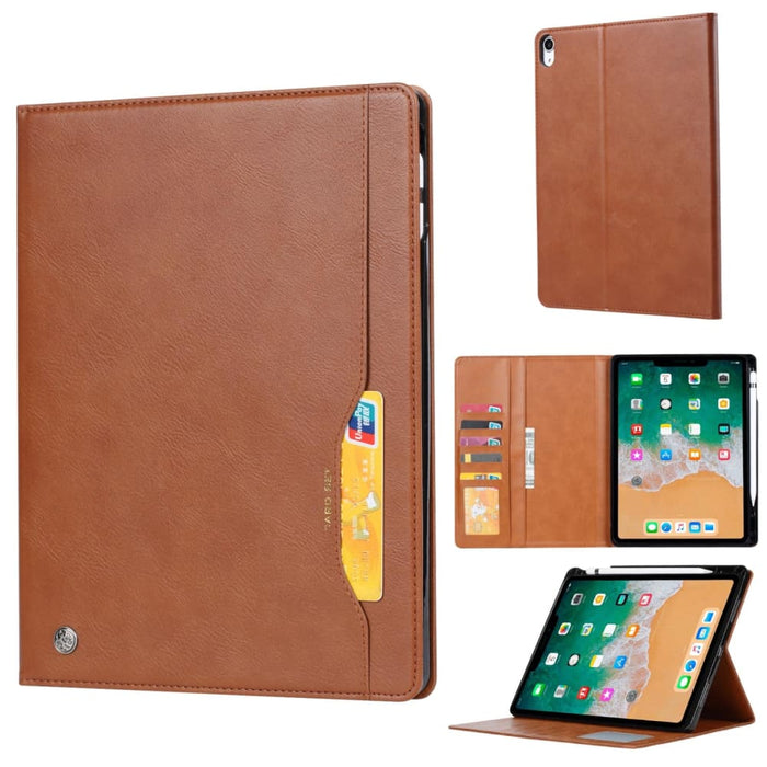 Knead Skin Texture Flip Leather Smart Tablet Case For Ipad