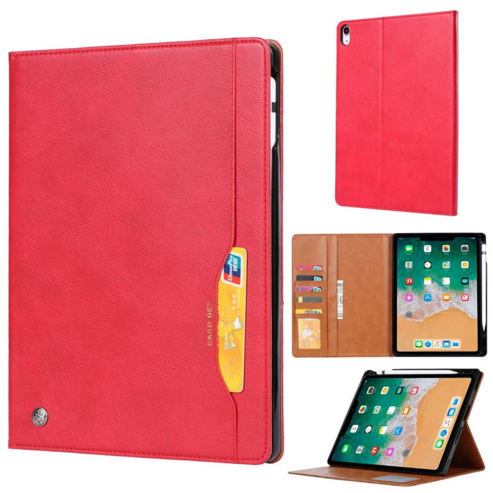 Knead Skin Texture Flip Leather Smart Tablet Case For Ipad