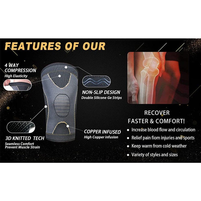 Knee Brace Leg Sleeve for Basketball Football Tennis Running