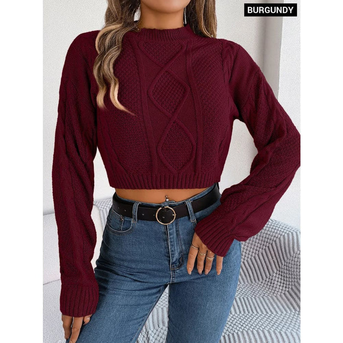 Knit Crop Sweater for Women