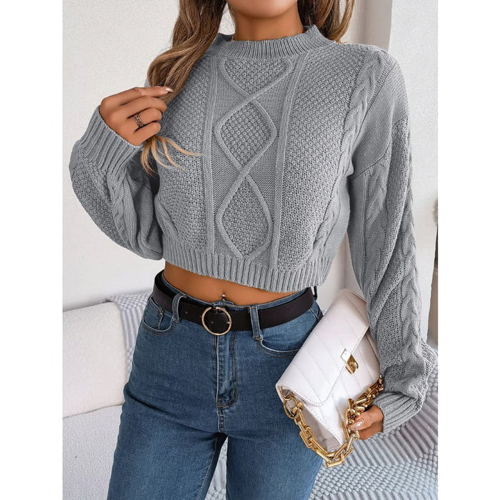 Knit Crop Sweater for Women