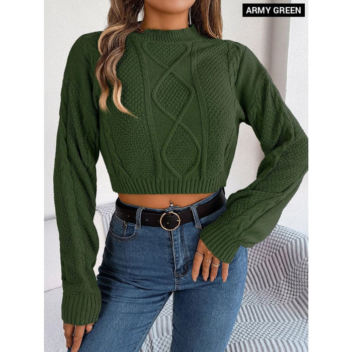 Knit Crop Sweater for Women