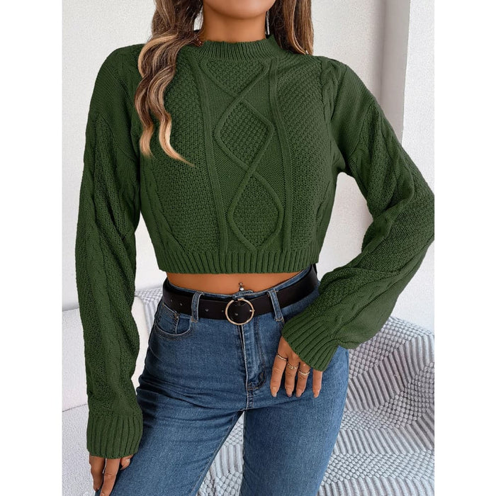 Knit Crop Sweater for Women