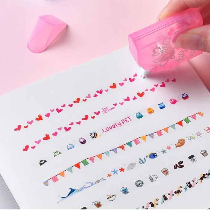 Korean Animal Decorative Correction Tape for Journal
