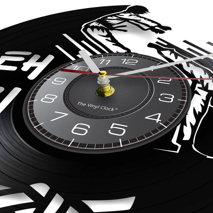 Korean Martial Art Taekwondo Vinyl Record Clock