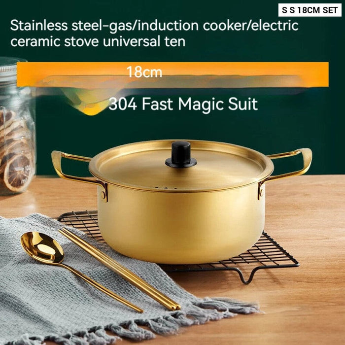 Korean Mini Military Noodle Pot for Camping