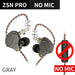 Kz Zsn Pro Hybrid in Ear Earphones Hifi Bass Sport Headset