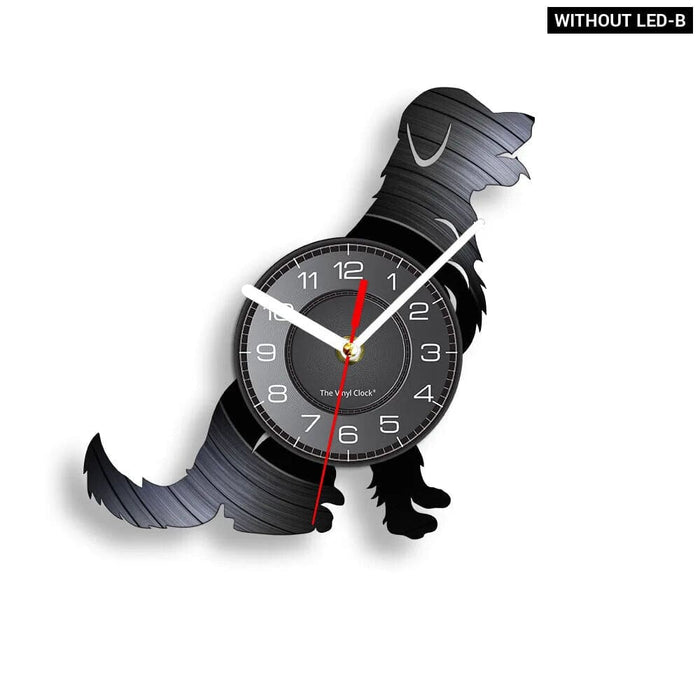 Labrador and Golden Retriever Vinyl Wall Clock