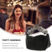 Ladies Banquet Evening Clutch Bag Black