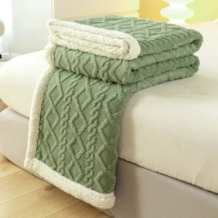 Lamb Wool Tapestry Blanket For Leisure Or Office Nap