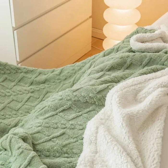 Lamb Wool Tapestry Blanket For Leisure Or Office Nap