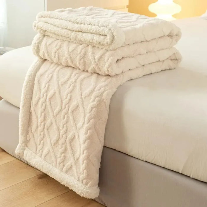 Lamb Wool Tapestry Blanket For Leisure Or Office Nap