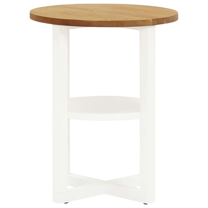 Lamp Table 40x50 Cm Solid Oak Wood Xnkxol