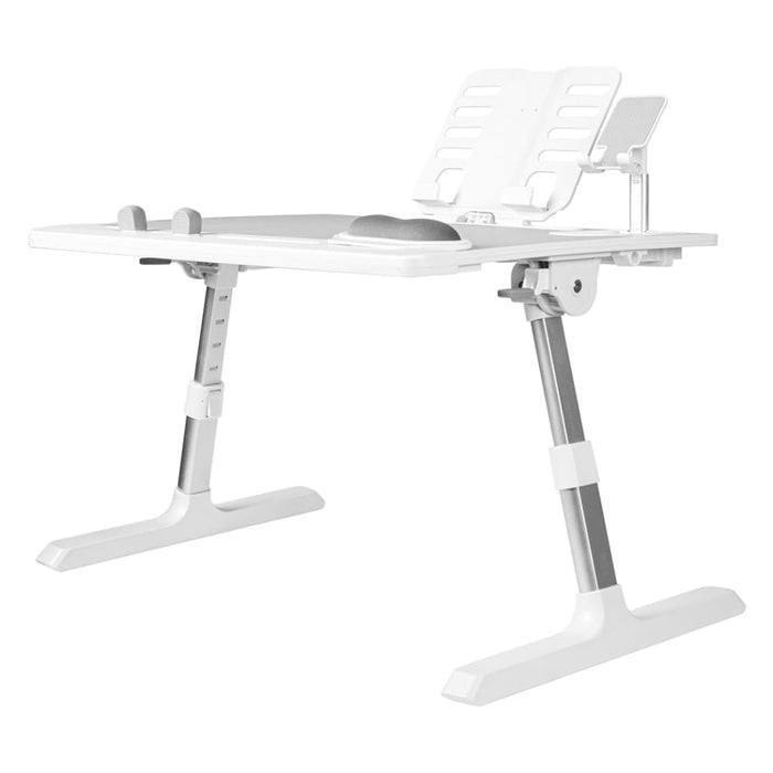 Laptop Desk Adjustable Stand Table Leather Foldable Tray