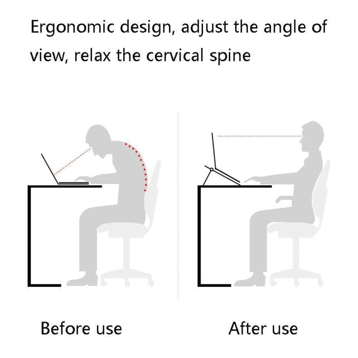 Laptop Support Folding Heightening Lifting Plate Cooling