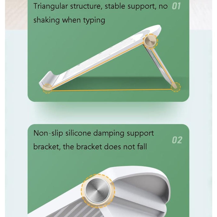 Laptop Support Folding Heightening Lifting Plate Cooling