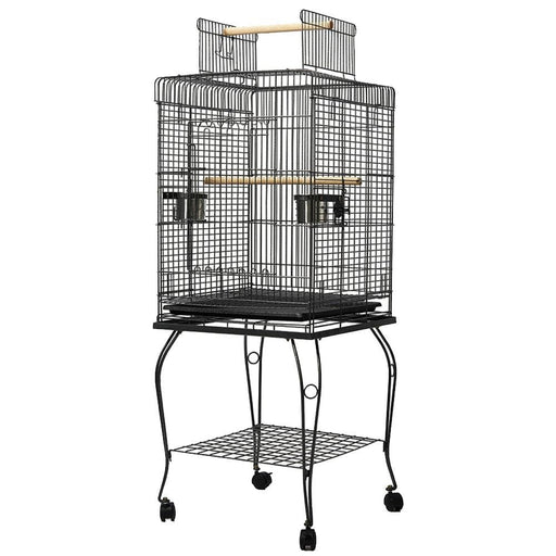 I.pet Large Bird Cage with Perch - Black