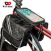 Large Capacity Reflective Bicycle Bag with 6.5 Inch Phone