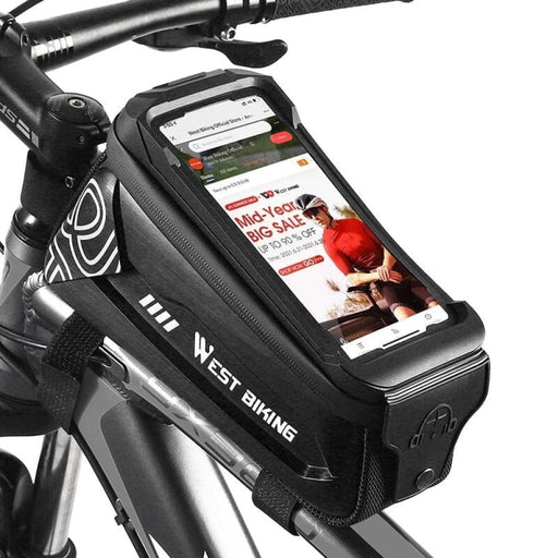 2l Large Capacity Top Tube Bag With Phone Case