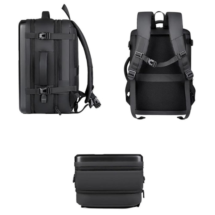 Large Capacity Waterproof Expandable Hard Shell Backpack